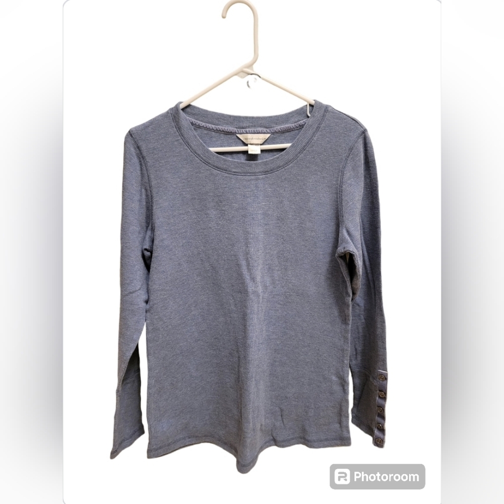 Christopher and Banks Long Sleeve Waffle Top in Size Large